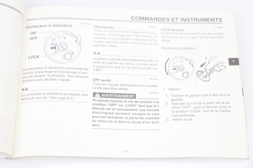 photo de USER MANUAL YAMAHA BW'S BWS 125 (2010 - 2013)